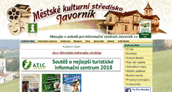 Desktop Screenshot of kulturnidumjavornik.cz